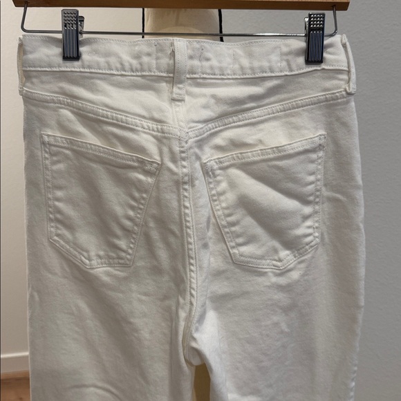 High waisted white denim Flare Jeans - Picture 11 of 11